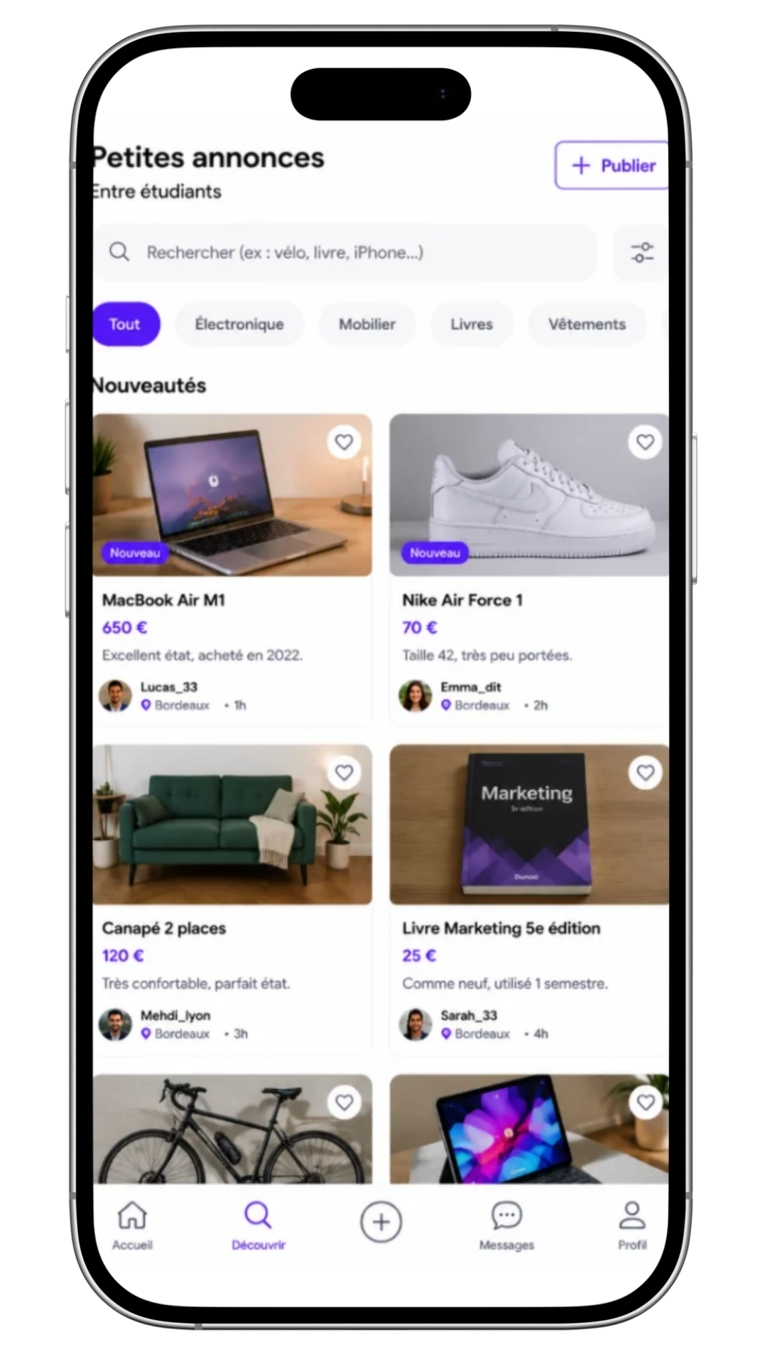 Marketplace étudiante UNIZZ